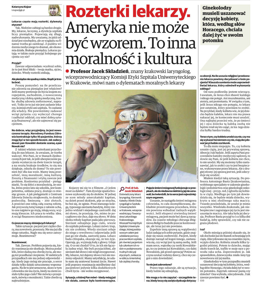 Ameryka nie może być wzorem. To inna moralność i kultura