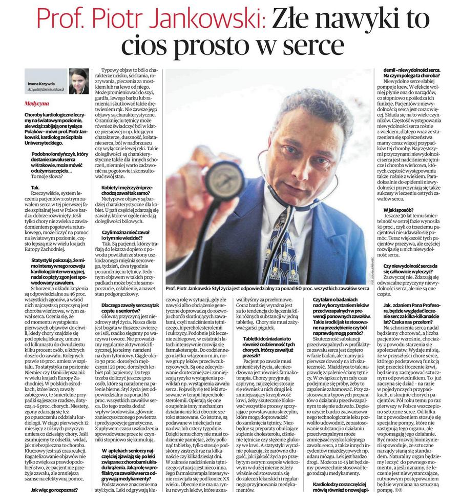 prof piotr jankowski zle nawyki to cios prosto w serce
