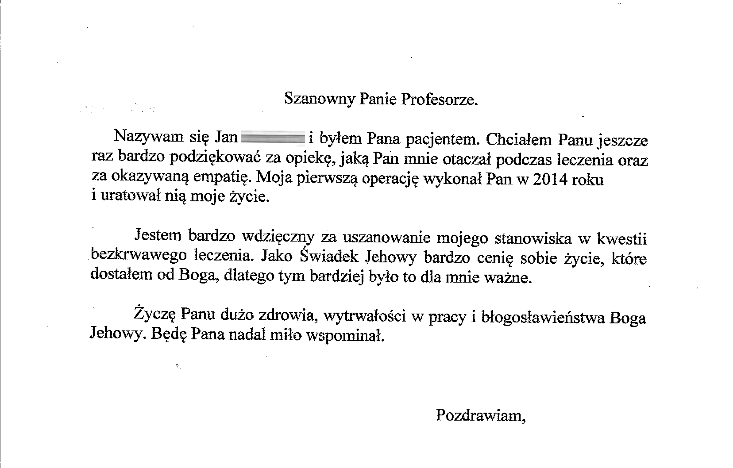 podziękowania