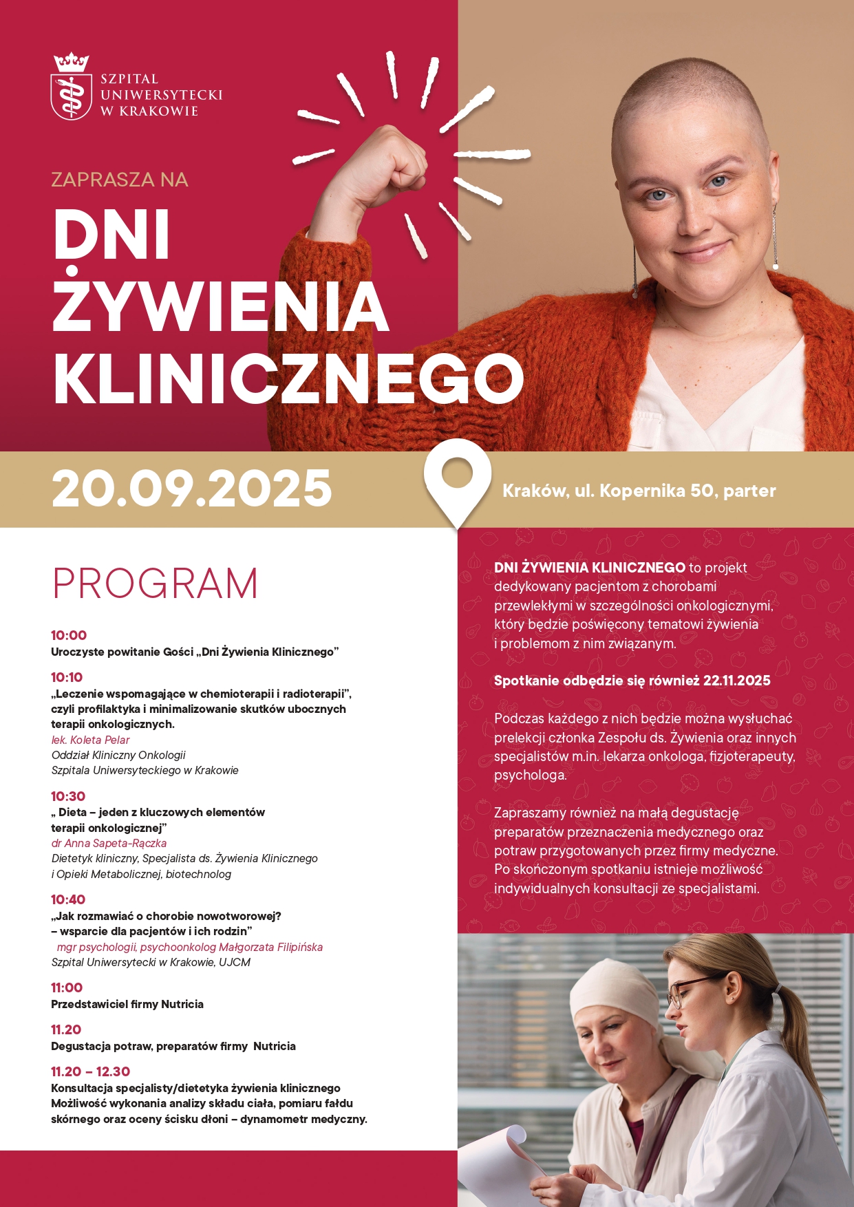 plakat  Dni otwarte żywienia onk 