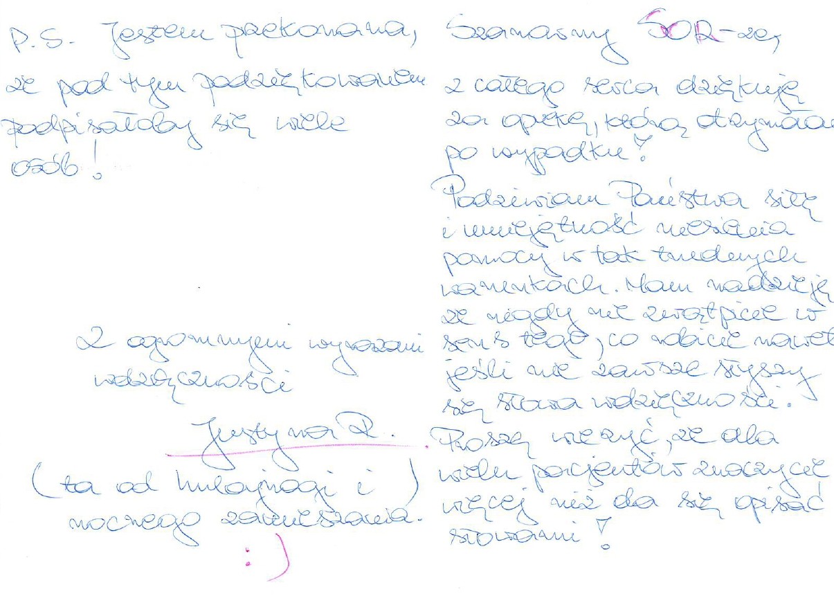 SOR podziękowanie 