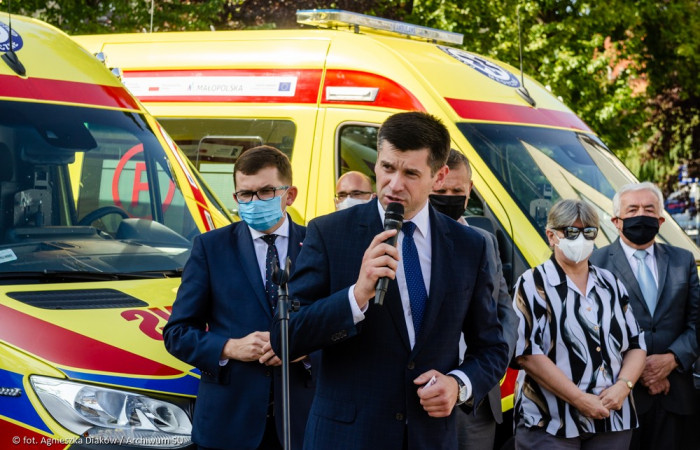Łukasz Smółka Wicemarszałek Województwa Małopolskiego przemawia