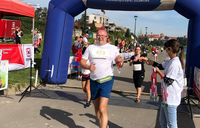 Bieg Kordian - uczestnicy dobiegają a mecie