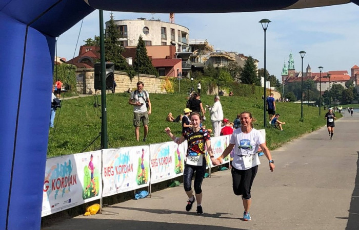 Bieg Kordian - uczestnicy na mecie