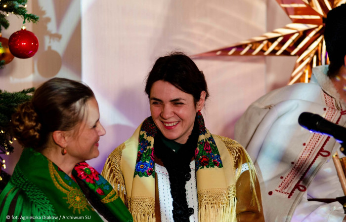 Zespół Jan Karpiel - Bułecka podczas występu świątecznego