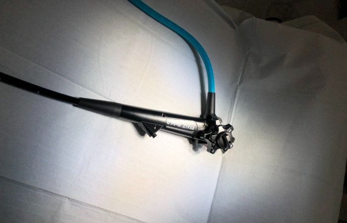 Zbliżenie na element endoskopu 