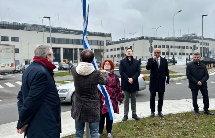 uroczystość otwarcia ronda im. profesora Tempki