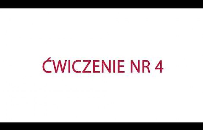 Poradnia Prehabilitacyjna - ćwiczenie numer 4